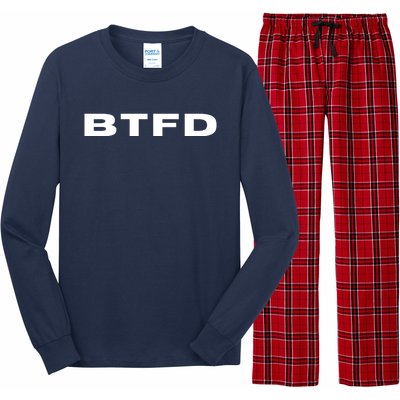 BTFD Buy The F'ing Dip, Trading Stocks, Bitcoin, Crypto, BTC Long Sleeve Pajama Set