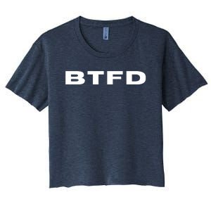 BTFD Buy The F'ing Dip, Trading Stocks, Bitcoin, Crypto, BTC Women's Crop Top Tee