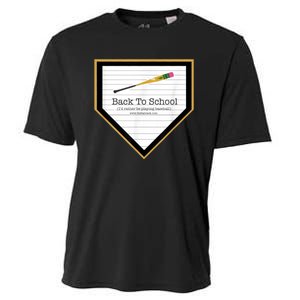 Baseball Back To School Home Plate Back To School Cooling Performance Crew T-Shirt