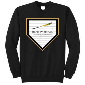 Baseball Back To School Home Plate Back To School Sweatshirt