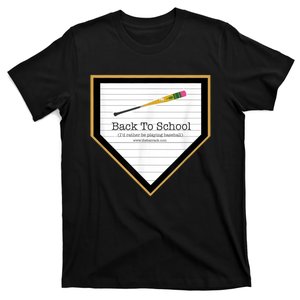 Baseball Back To School Home Plate Back To School T-Shirt