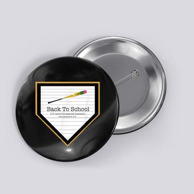 Baseball Back To School Home Plate Back To School Button
