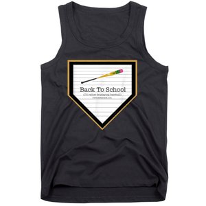 Baseball Back To School Home Plate Back To School Tank Top