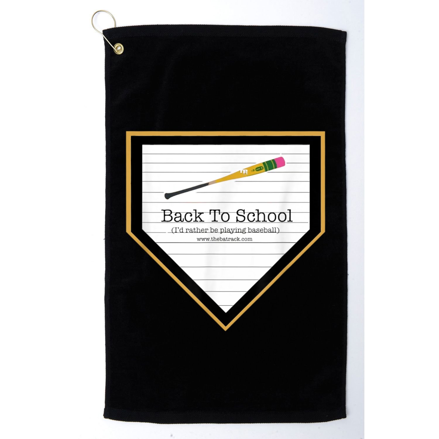 Baseball Back To School Home Plate Back To School Golf Towel