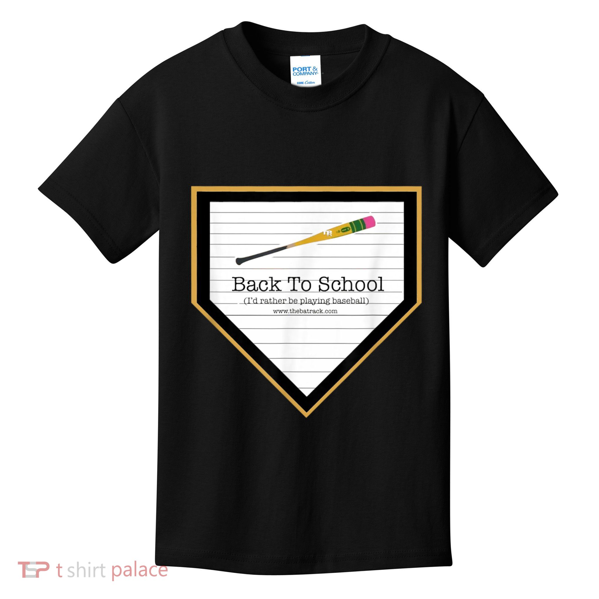 Baseball Back To School Home Plate Back To School Kids T-Shirt