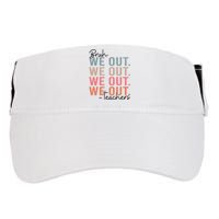 Bye Bruh Teacher Happy Last Day Of School Hello Summer Funny Adult Drive Performance Visor