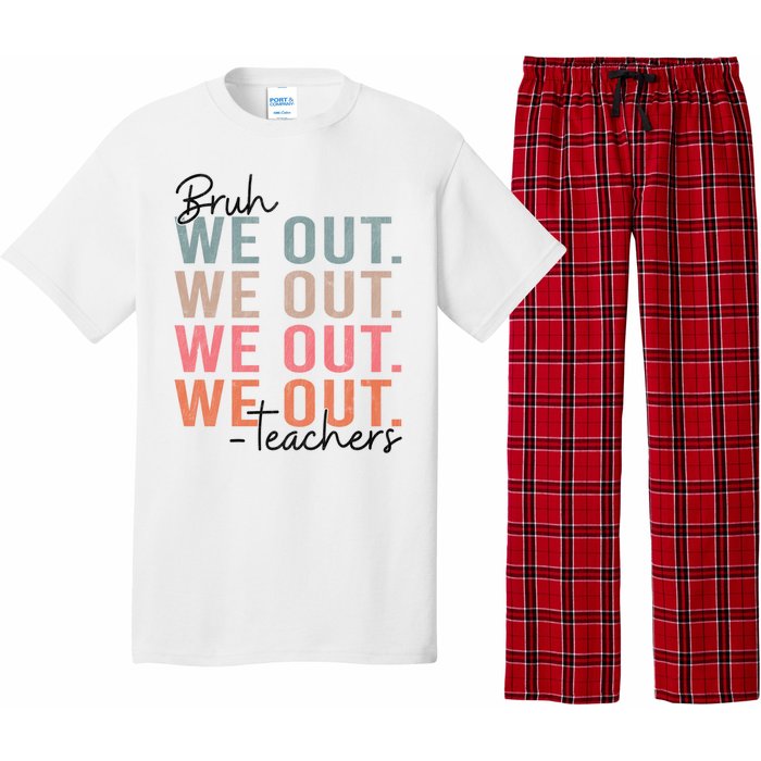 Bye Bruh Teacher Happy Last Day Of School Hello Summer Funny Pajama Set