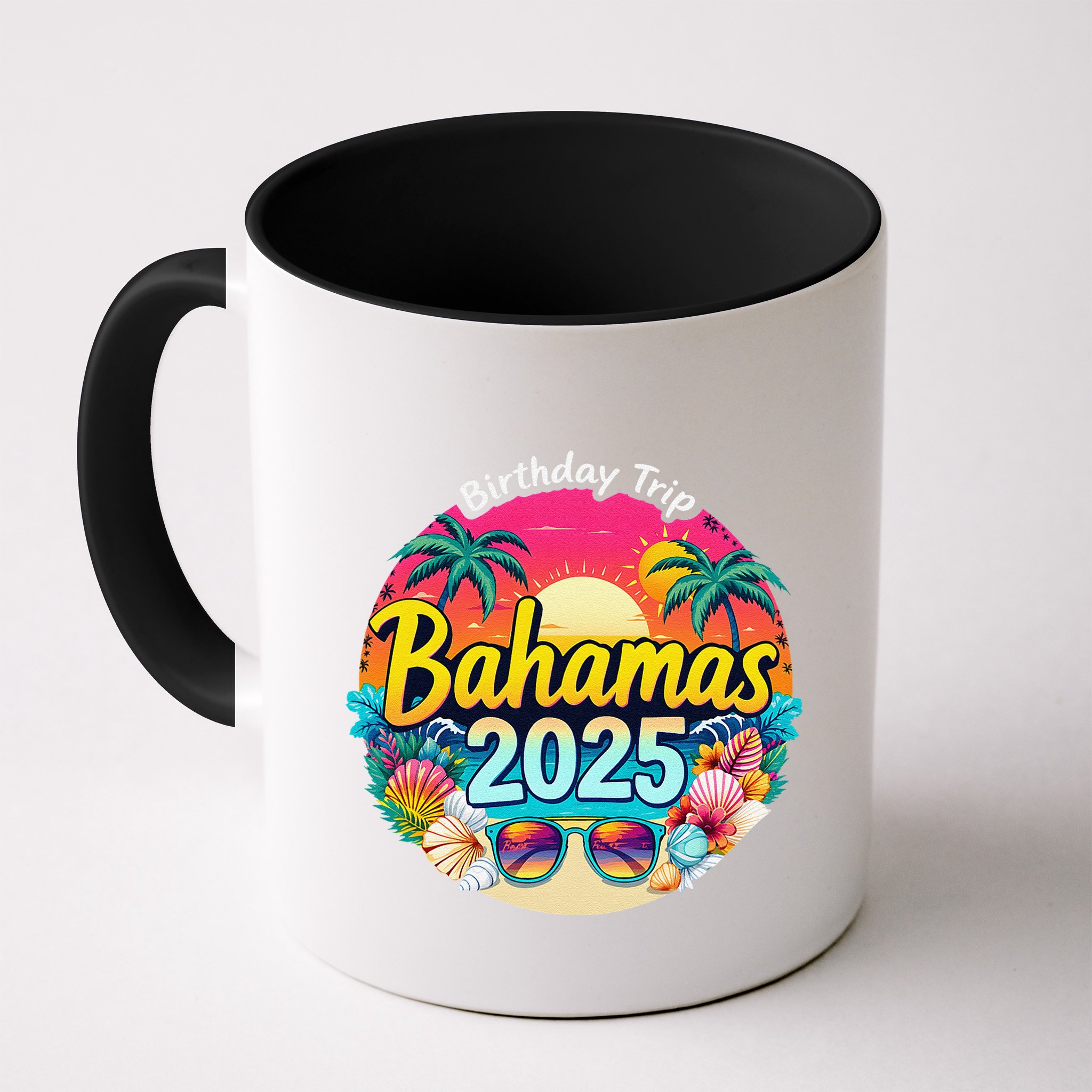 Bahamas Birthday Trip 2025 Vacation Party Crew Cruise Mug