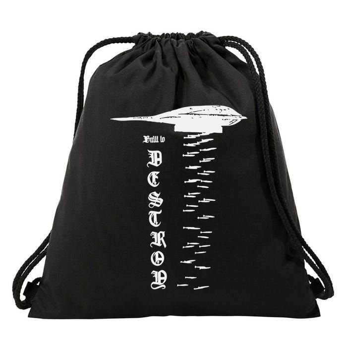 Bomber Built To Monstermax Drawstring Bag