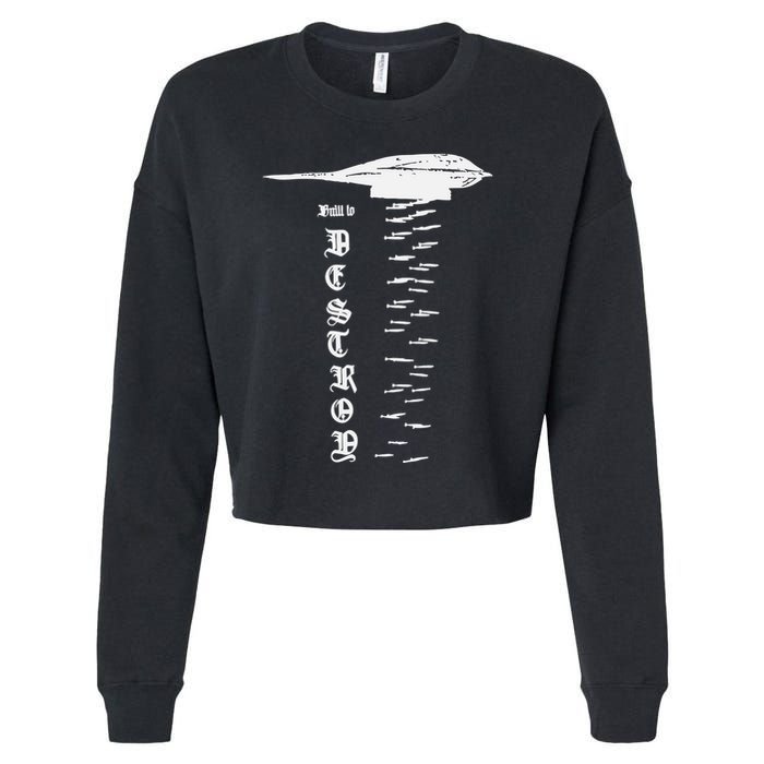Bomber Built To Monstermax Cropped Pullover Crew