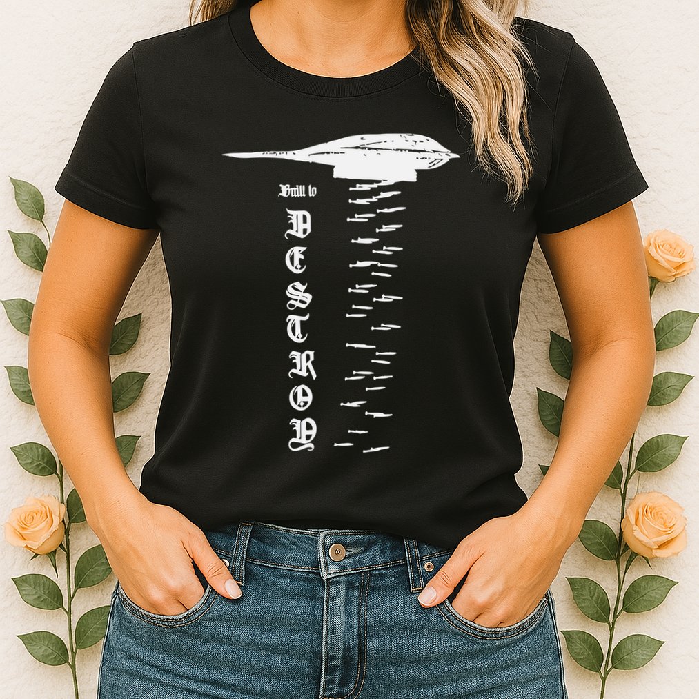 Bomber Built To Monstermax Womens T-Shirt