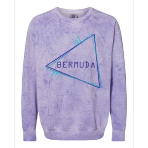 Bermuda Blue Triangle Souvenir Colorblast Crewneck Sweatshirt