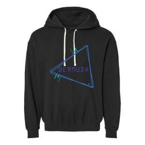 Bermuda Blue Triangle Souvenir Garment-Dyed Fleece Hoodie