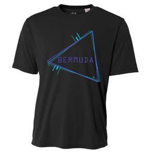 Bermuda Blue Triangle Souvenir Cooling Performance Crew T-Shirt