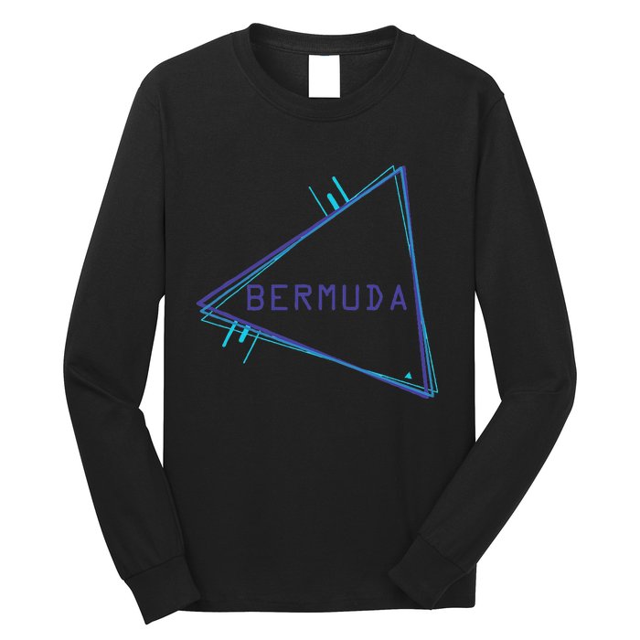 Bermuda Blue Triangle Souvenir Long Sleeve Shirt