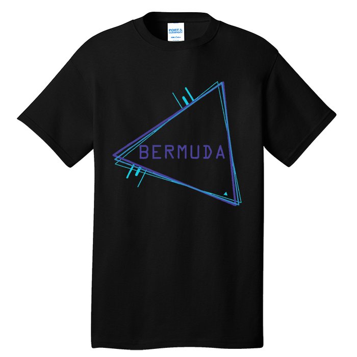 Bermuda Blue Triangle Souvenir Tall T-Shirt