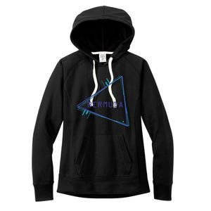 Bermuda Blue Triangle Souvenir Women's Fleece Hoodie