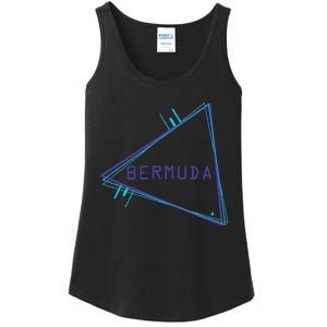 Bermuda Blue Triangle Souvenir Ladies Essential Tank