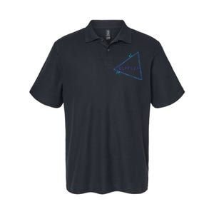 Bermuda Blue Triangle Souvenir Softstyle Adult Sport Polo