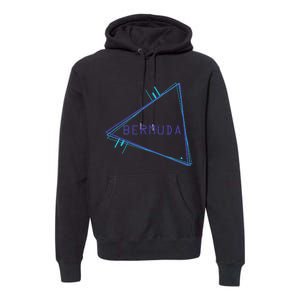 Bermuda Blue Triangle Souvenir Premium Hoodie