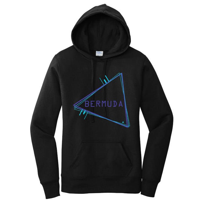 Bermuda Blue Triangle Souvenir Women's Pullover Hoodie