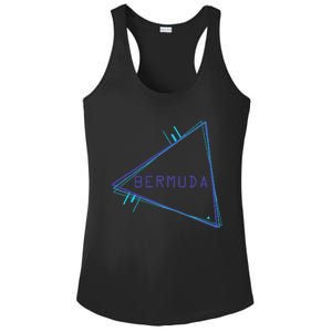 Bermuda Blue Triangle Souvenir Ladies PosiCharge Competitor Racerback Tank