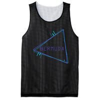 Bermuda Blue Triangle Souvenir Mesh Reversible Basketball Jersey Tank