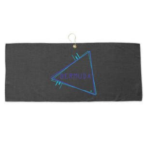 Bermuda Blue Triangle Souvenir Large Microfiber Waffle Golf Towel