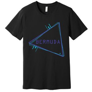 Bermuda Blue Triangle Souvenir Premium T-Shirt