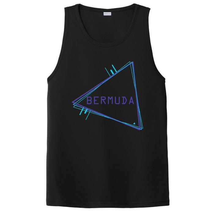 Bermuda Blue Triangle Souvenir PosiCharge Competitor Tank