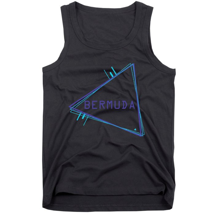 Bermuda Blue Triangle Souvenir Tank Top