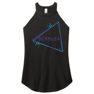 Bermuda Blue Triangle Souvenir Women's Perfect Tri Rocker Tank