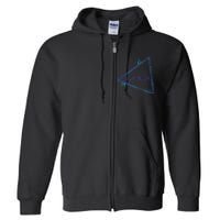 Bermuda Blue Triangle Souvenir Full Zip Hoodie