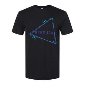 Bermuda Blue Triangle Souvenir Softstyle CVC T-Shirt