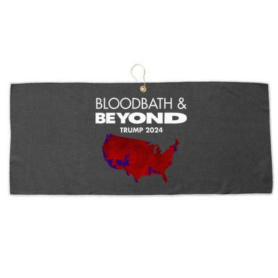 Bloodbath Beyond Trump 2024 Large Microfiber Waffle Golf Towel