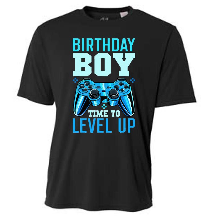 Birthday Boy Time To Level Up Matching Video Gamer Birthday Cooling Performance Crew T-Shirt