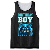 Birthday Boy Time To Level Up Matching Video Gamer Birthday Mesh Reversible Basketball Jersey Tank