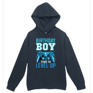 Birthday Boy Time To Level Up Matching Video Gamer Birthday Urban Pullover Hoodie