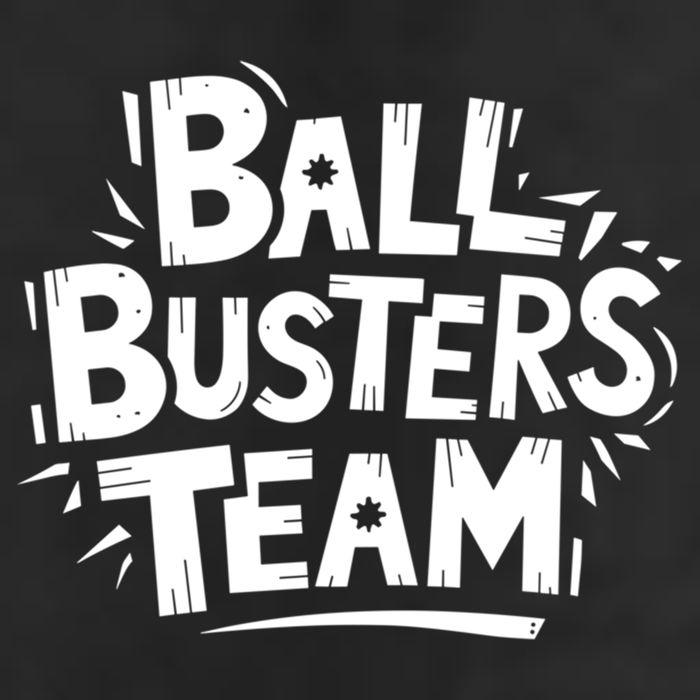 Ball Busters Team Funny Pickleball Lovers White Cool Gift 7 Panel Mesh Trucker Snapback Hat