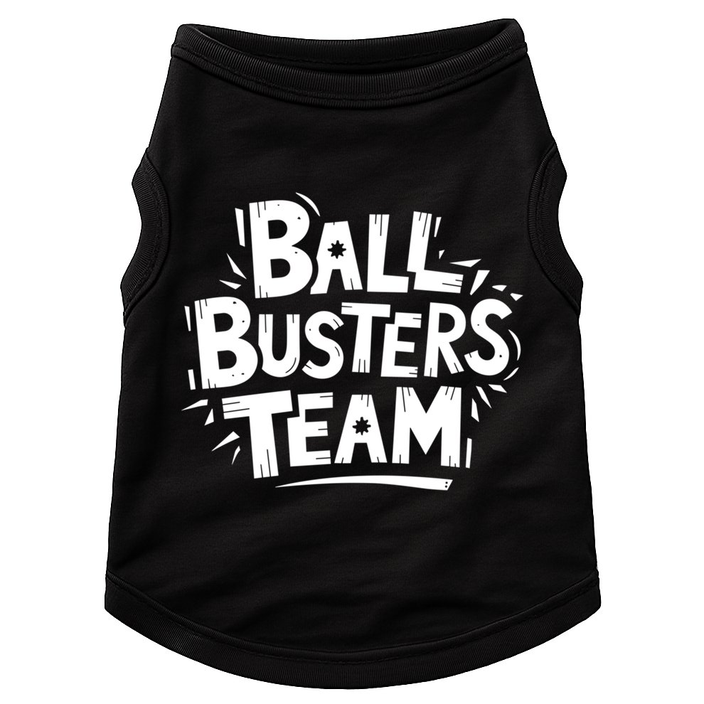 Ball Busters Team Funny Pickleball Lovers White Cool Gift Doggie Tank