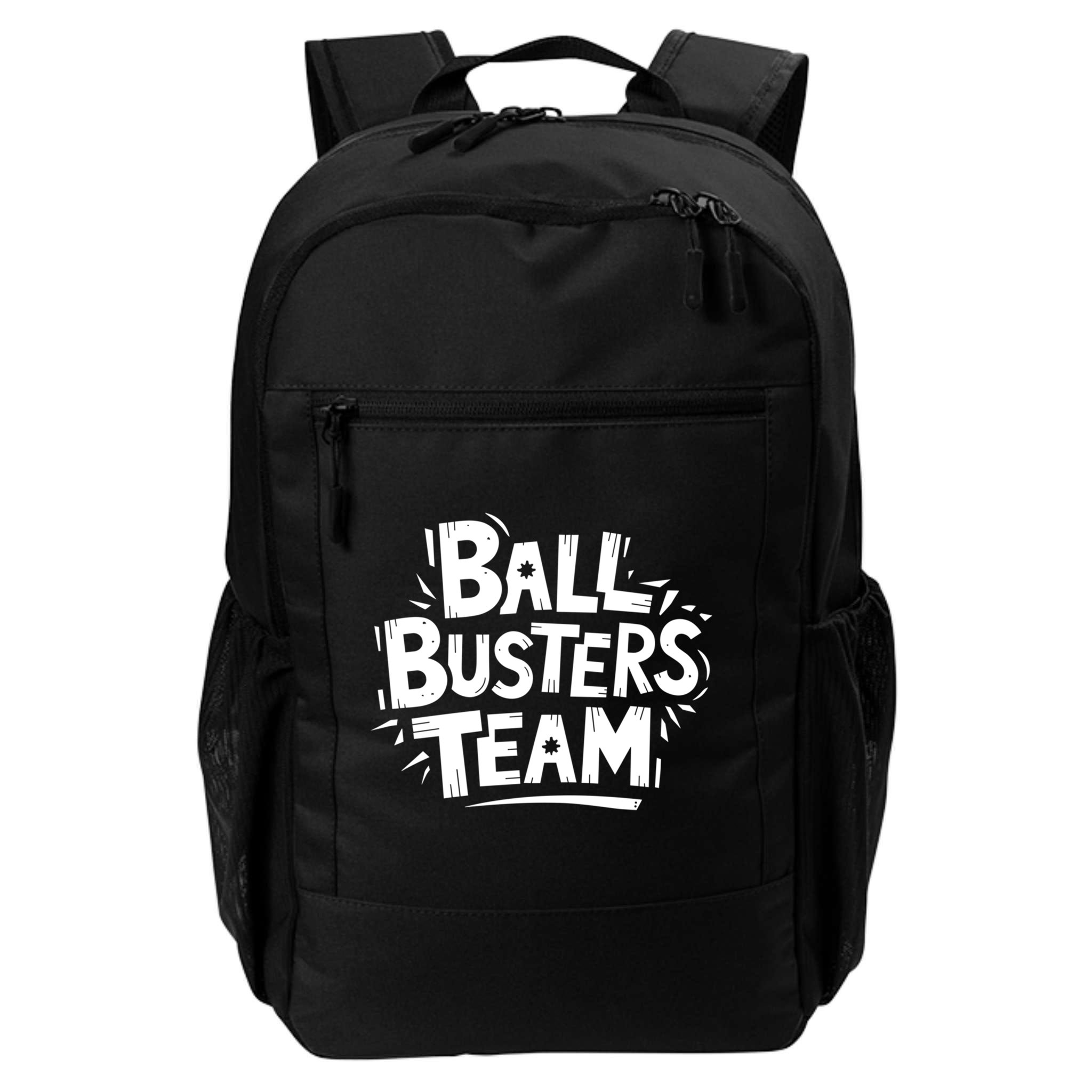 Ball Busters Team Funny Pickleball Lovers White Cool Gift Backpack