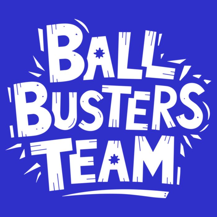 Ball Busters Team Funny Pickleball Lovers White Cool Gift Kids T-Shirt