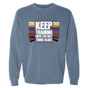 Black Belt Training Martial Arts Taekwondo Gift Idea Gift Garment-Dyed Sweatshirt