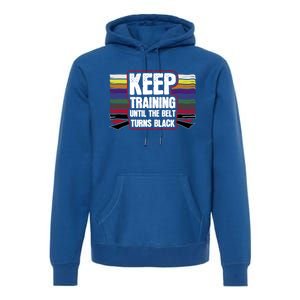 Black Belt Training Martial Arts Taekwondo Gift Idea Gift Premium Hoodie