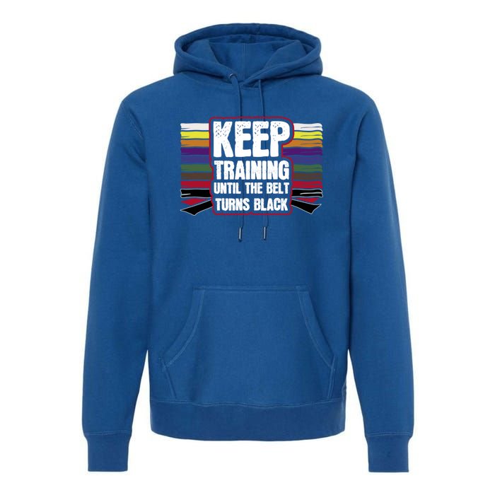 Black Belt Training Martial Arts Taekwondo Gift Idea Gift Premium Hoodie