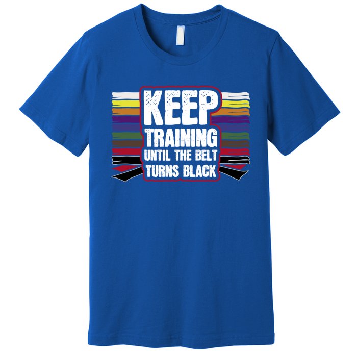 Black Belt Training Martial Arts Taekwondo Gift Idea Gift Premium T-Shirt