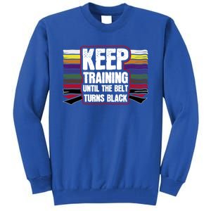 Black Belt Training Martial Arts Taekwondo Gift Idea Gift Tall Sweatshirt