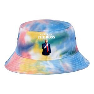 Bring Back The Boss Trump 2024 Take America Back Tie Dye Newport Bucket Hat