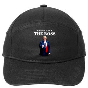 Bring Back The Boss Trump 2024 Take America Back 7-Panel Snapback Hat