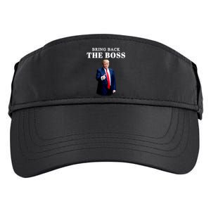 Bring Back The Boss Trump 2024 Take America Back Adult Drive Performance Visor